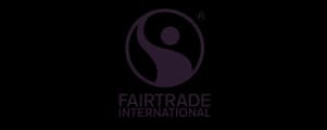 Fairtrade-International-Logo auf weißem Hintergrund