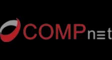 COMPnet-Logo mit rotem und grauem Schriftzug